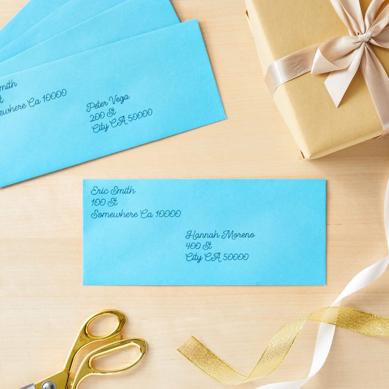 Sustainable Greetings Number 10 Letter Envelopes - Secure Gummed Seal Business, Colored & Wedding Envelopes - Party Mailers - Blue, Pack of 200, 4.125 x 9.5 In - Image 3